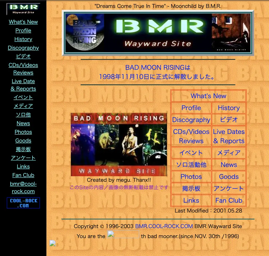BMR site 2003